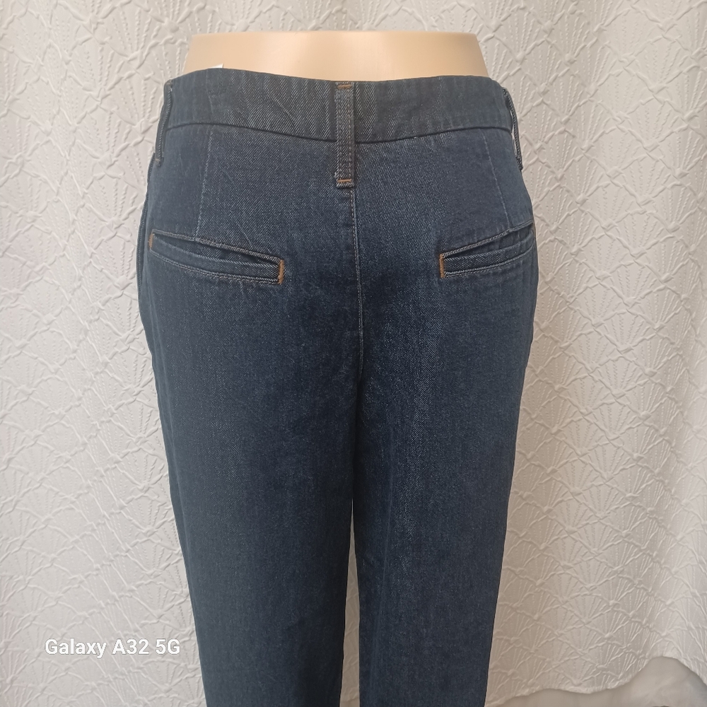 Banana Republic Women Size 30/10 Deep Indigo Relaxed Jeans - Picture 8 of 16